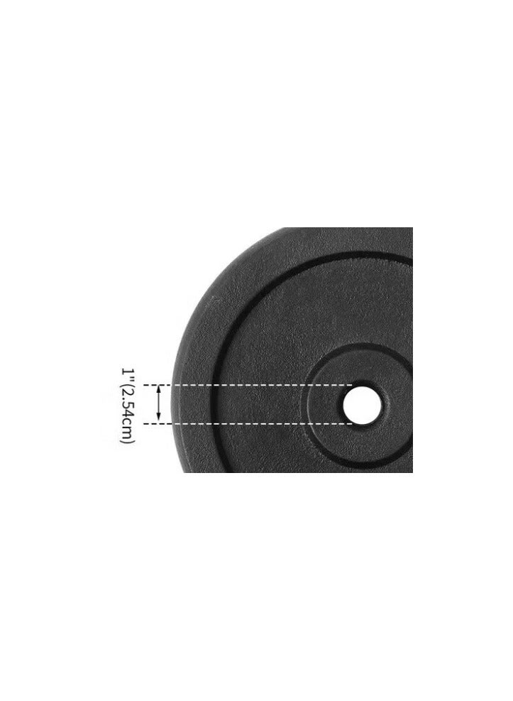 كوماندو زوج اقراص حديد من قطعتين وزن 15 كيلو للأثقال - Image 2